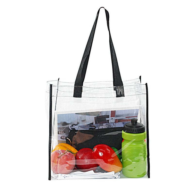 Clearworld 2-Pack Stadium Approved Clear Tote Bag, Stadium Security Travel & Gym Clear Bag, Perfect for Work, School, Sports Games and Concerts,12"X 12"X 6" - Image 3